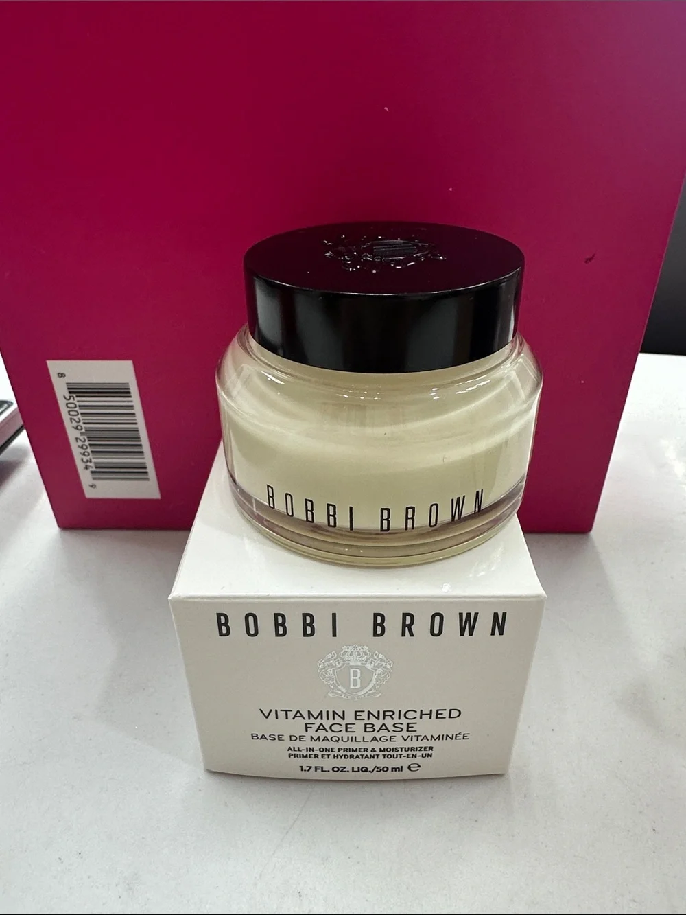 Bobbi Brown Moisturizing Face Base - Cream White Jar with Black Lid